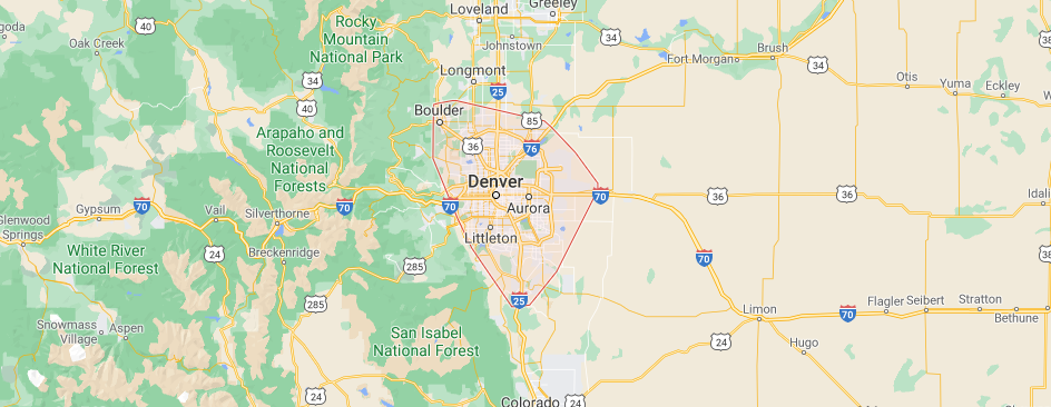 Google map of Denver