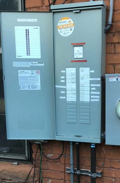 main smart panel installed outdoors